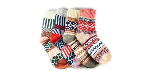 A Must-Have Wool Socks That You Should Own - Joyca & Co. Women’s Multi-Color Fashion Socks