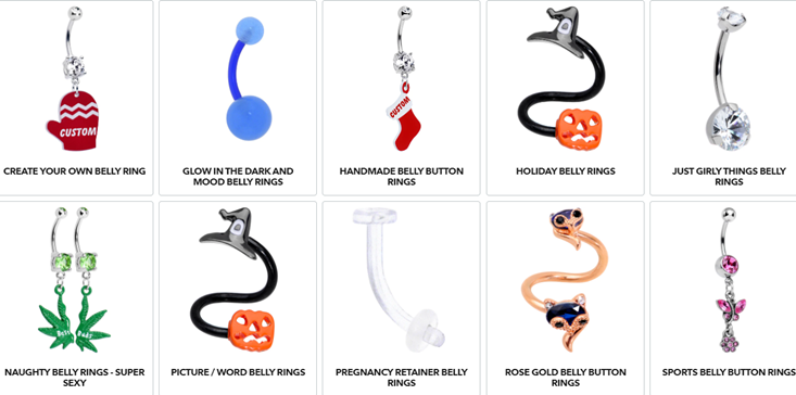 Exploring Diverse Body Jewelry Body Candy Belly Button Rings