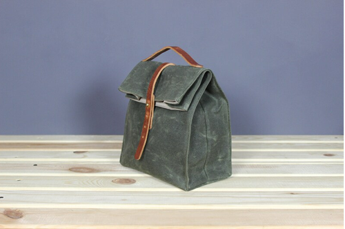 Best Leather Lunch Bag for Your Needs Waxed canvas lunch bag