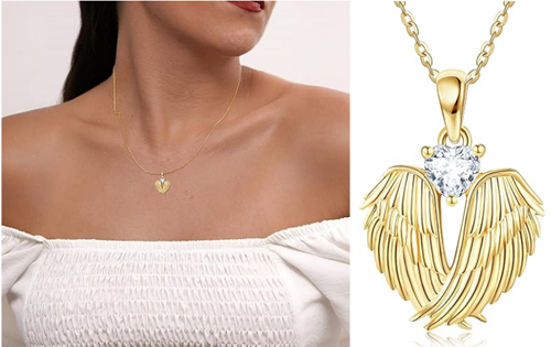 Unique Personalized Gift Ideas For The Girl Of Your Life Personalized Angel Wings Necklace