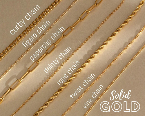 How to Choose a Gorgeous Gold Chain Accessories Link type