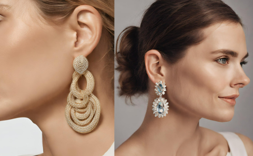 Statement earrings are always on women's accessory trends